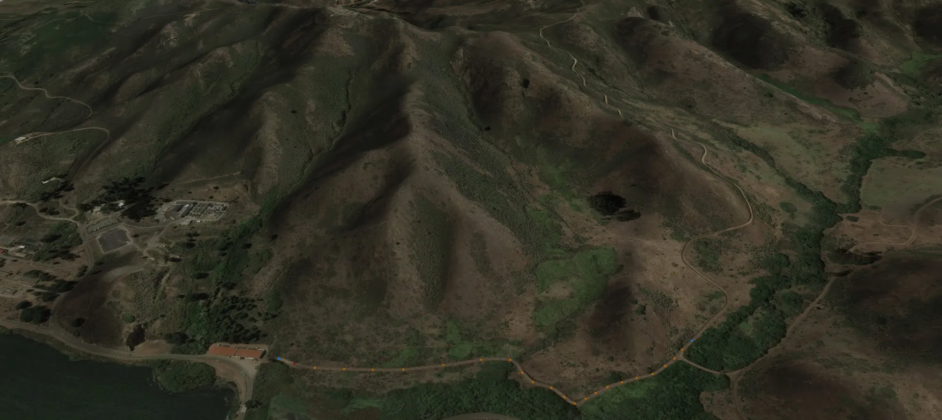 San Francisco terrain generated from Google Maps