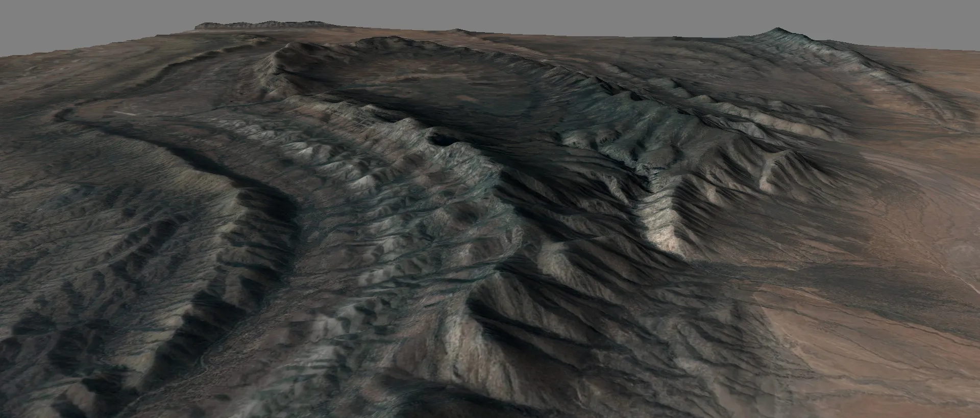 Wilpena Pound recreated in Race Track Builder