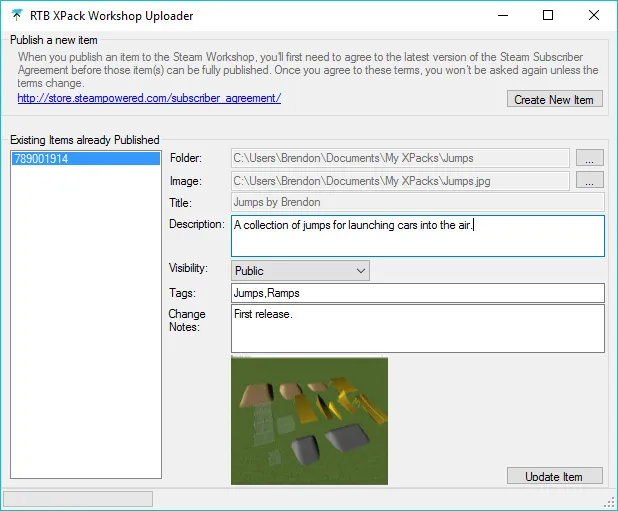 The RTB Workshop Uploader tool
